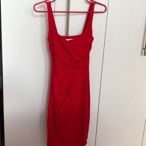 Red Susana Monaco bodycon dress